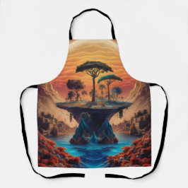 Delantal La isla al atardecer.