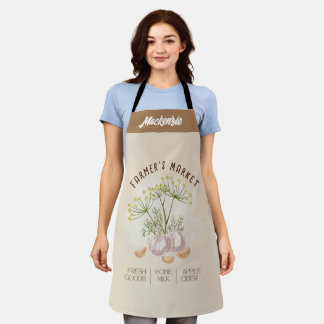 Delantal La jardinería de mercado personalizada para los ag