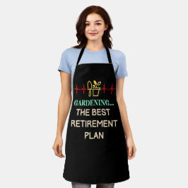 Delantal La jardinería del mejor plan de jubilación