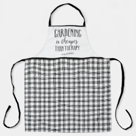 Delantal La jardinería es más barata que la terapia diverti