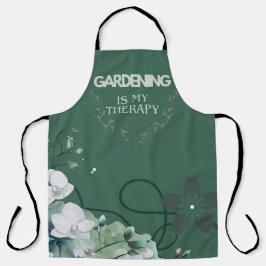 Delantal La jardinería es mi terapeuta