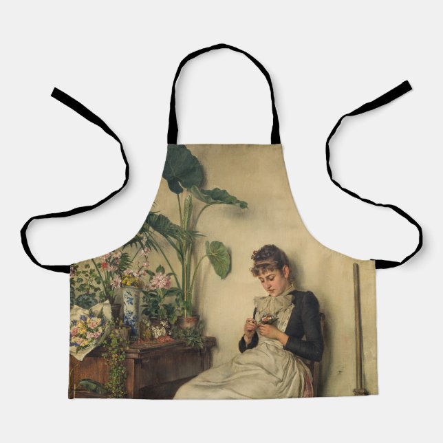 Delantal La joven florista (por Carl Zewy) (Anverso)