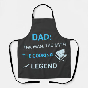 Delantal La leyenda de la cocina – Papá BBQ y chef