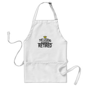 DELANTAL  LA LEYENDA HA RETIRADO LA CAMISA DIVERTIDA.