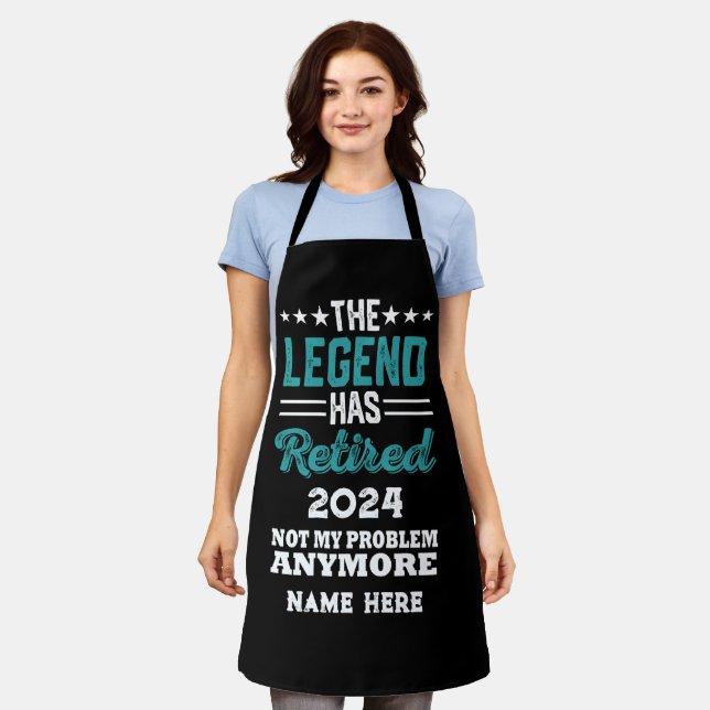 Delantal La leyenda se ha retirado (Gastado)