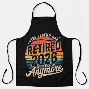 Delantal La leyenda se retiró 2026 Ya no es mi problema