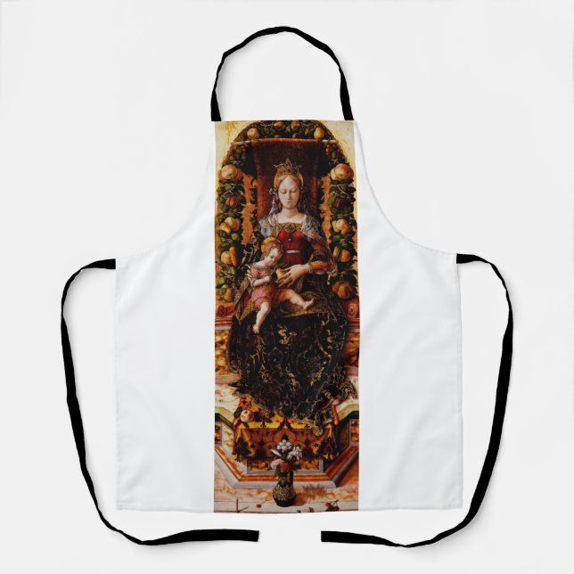 Delantal La Madonna della Candeletta de Carlo Crivelli (Anverso)