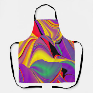 Delantal La Magia de los Colores, Arte de Arcoíris 3D Abstr