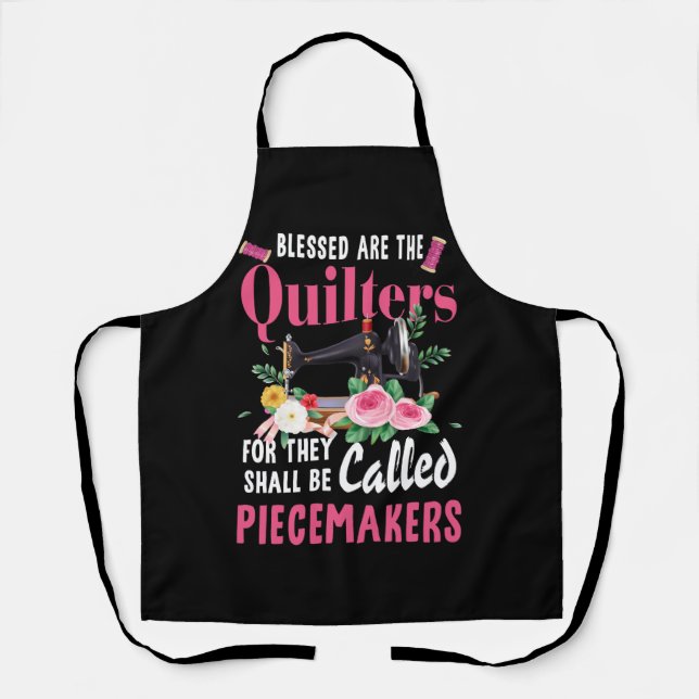 Delantal La Mano De Quilters Piecemakers (Anverso)