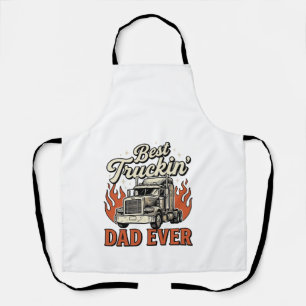 Delantal La Mejor Camiseta de Papá Conduciento Camiones Vin