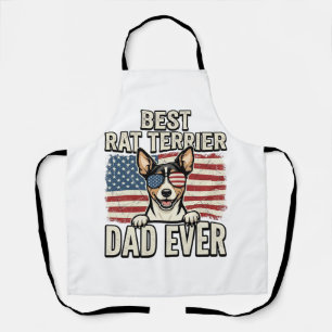 Delantal La Mejor Camiseta Patriótica para Padre de Terrier