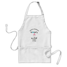 Delantal La mejor cita de Mamá del mundo para ella