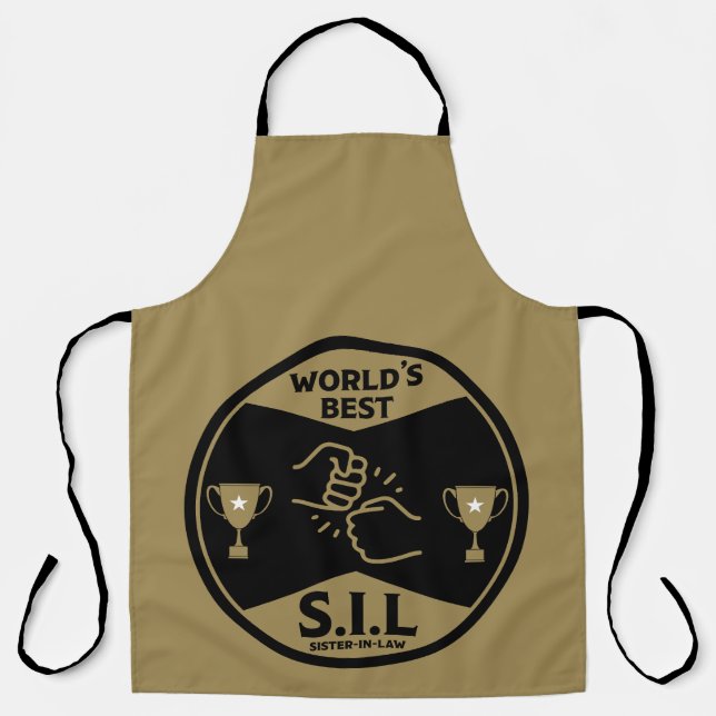 Delantal La mejor cuñada del mundo (Anverso)