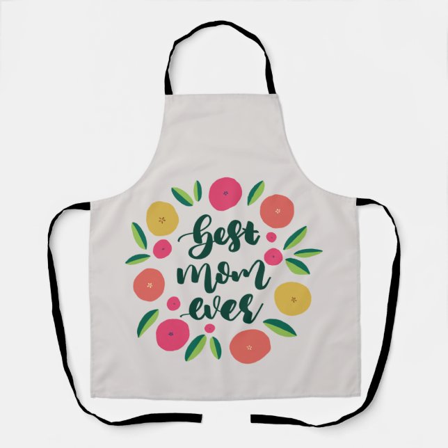 Delantal La mejor mamá de todos los tiempos (Anverso)