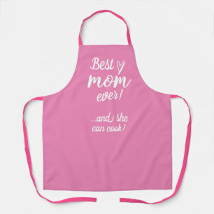 Delantal La mejor mamá del mundo y puede cocinar guión mode