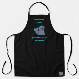 Delantal La mía la conseguí de Fabric Seal en Zazzle
