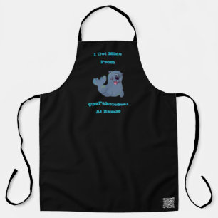 Delantal La mía la conseguí de Fabric Seal en Zazzle