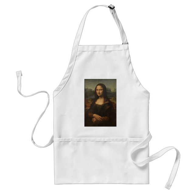 Delantal La Mona Lisa de Leonardo da Vinci (Frente)