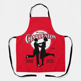 Delantal La música original de la Hoja de Baile Charleston 