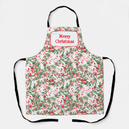 Delantal La navidad del ferry de los Berry Rojas