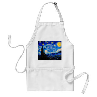 Delantal La noche estrellada de Vincent Van Gogh