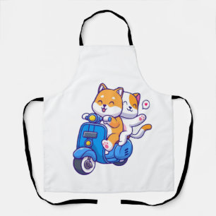 Delantal La Pareja de Shiba Adorable