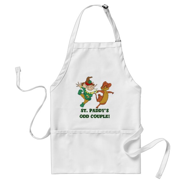 Delantal La pareja extraña de St. Paddy (Frente)