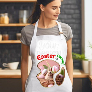 Delantal La Pascua está llegando - Cute Chicks