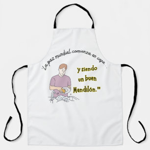 DELANTAL LA PAZ MUNDIAL COMIENZA EN CASA