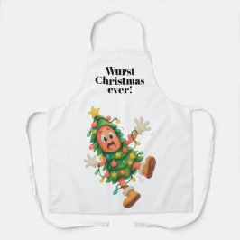Delantal La peor Navidad de Wurst ¡Qué salami divertido!
