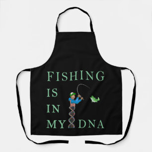 Delantal La pesca está en mi ADN