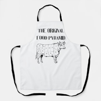 Delantal La pirámide de la comida original