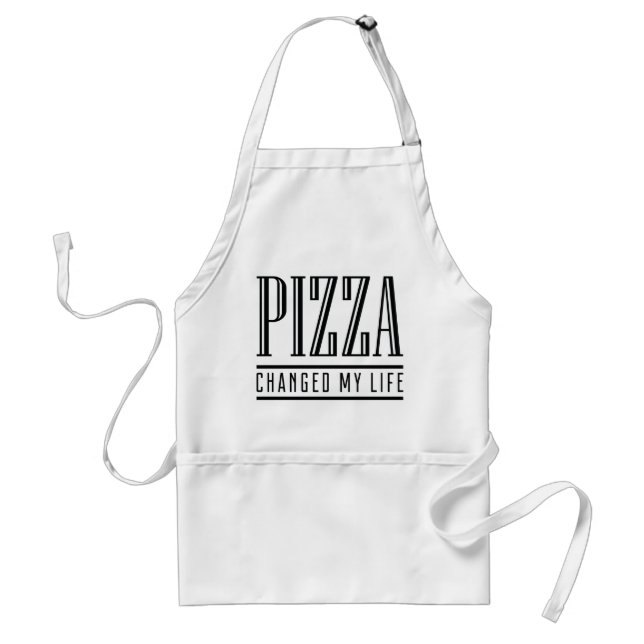 Delantal La pizza cambió mi vida (Frente)