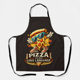 Delantal La Pizza Es Mi Amor Regalo Divertido Para Amantes 