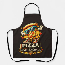 Delantal La Pizza Es Mi Amor Regalo Divertido Para Amantes