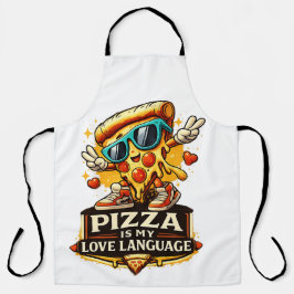 Delantal La Pizza Es Mi Amor Regalo Divertido Para Amantes 