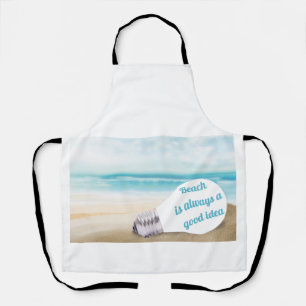 Delantal La playa es siempre una buena idea, verano