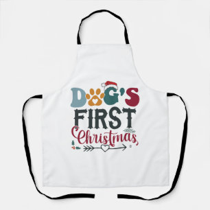 Delantal La primera Navidad del perro