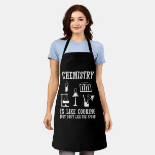 Delantal La química es como cocinar cita divertida de un qu