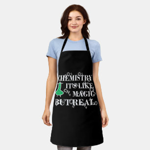 Delantal la química es como la magia pero real