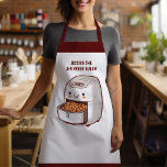 Delantal La reina del aire<br><div class="desc">Sube el calor en la cocina con este divertido delantal de personalizable con una bonita y sonriente barra de aire que está lista para servir a la crujiente bondad! El divertido diseño inspirado en kawaii añade personalidad a tu rutina de cocina, mientras que el texto del personalizable te permite reclamar...</div>