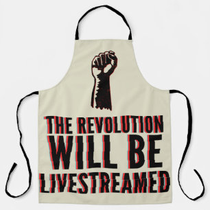 Delantal La revolución será transmitida en vivo