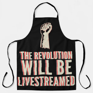 Delantal La revolución será transmitida en vivo
