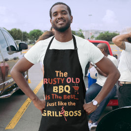 Delantal La ruste y antigua barbacoa es lo mejor