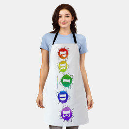 Delantal La señal de orgullo de colores arcoíris de Slipper