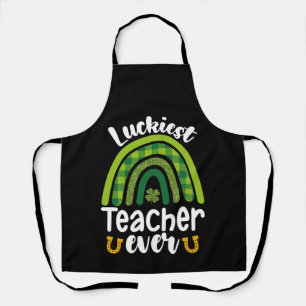 Delantal La suerte del profesor siempre la escuela día de S