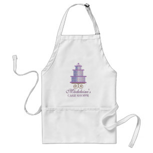 Delantal La torta bonita en personalizado del soporte cuece