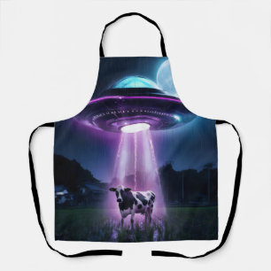 Delantal La vaca conoce a los extranjeros.