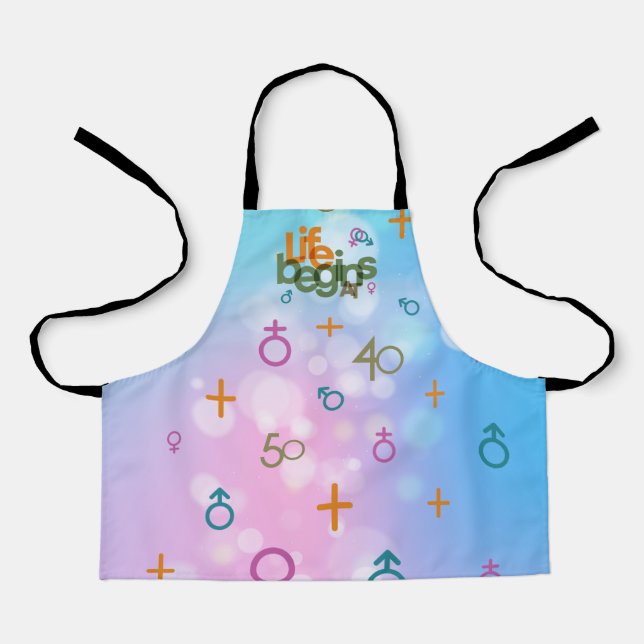 Delantal La Vida Comienza En (Personalizar) | Apron (pequeñ (Anverso)