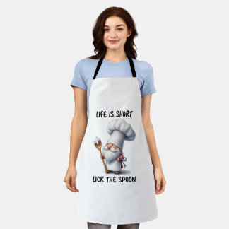 Delantal La Vida Del Chef Gnome Es Poco Lámpara De La Cucha
